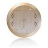 electrical floor box cover plate for decora receptcles|Leviton FBC2F.